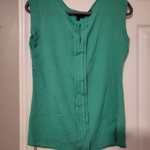 Green sheer blouse
